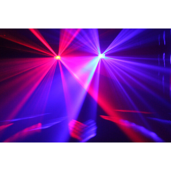 Mini derby boomtone DJ avec des dizaines de faisceaux colorés et animés