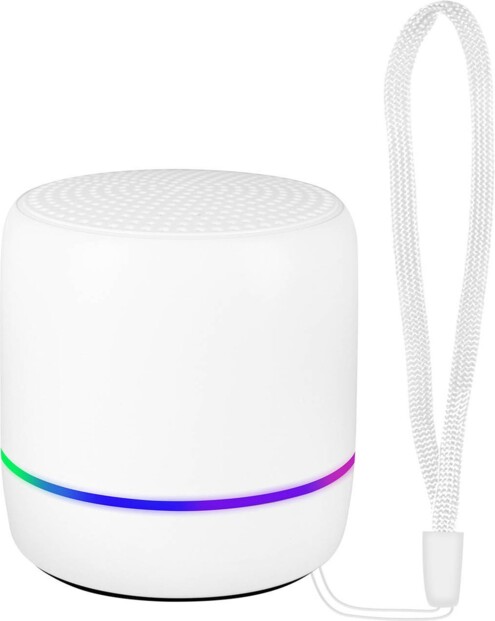 Mini enceinte portable bluetooth LED avec dragonne