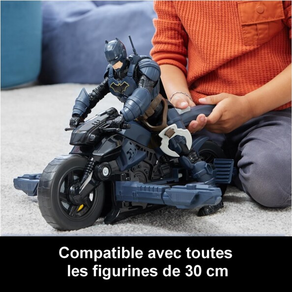 Batcyle avec figurine 30cm Batman