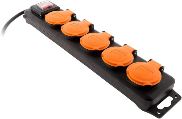 Bloc 5 prises pour jardin et terrasse