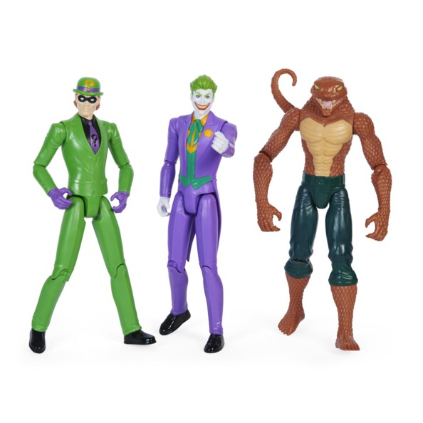 Personnages de 30 cm le Joker, le Riddler et Copperhead