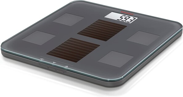 Pèse personne gris de la marque Soehnle fonctionnement sans fil