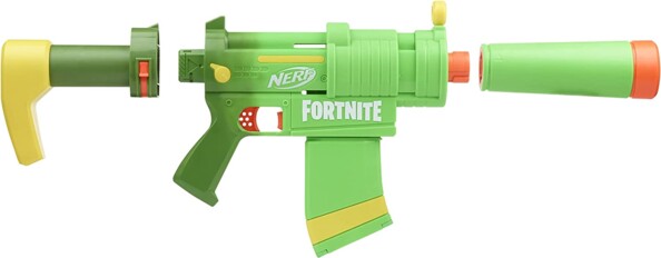 Blaster nerf fortnite avec crosse et canon amovibles