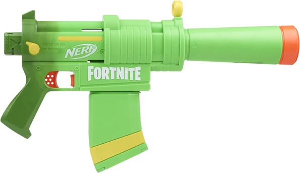 Pistolet Nerf Fortnite avec canon et chargeur