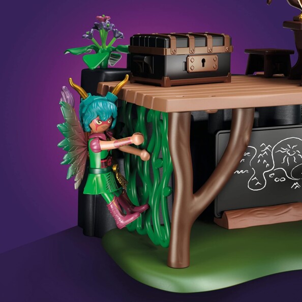 Mur d'escalade et d'entraînement pour les fées Playmobil