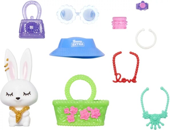 Accessoires de la poupée Barbie Extra à robe fleurie