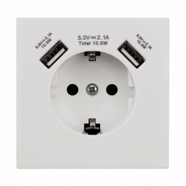 Prise encastrable avec 2 ports USB Mc Power