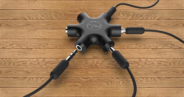 Répartiteur jack 3.5mm 5 en 1 - Permet de connecter 5 casques et écouteurs sur un téléphone