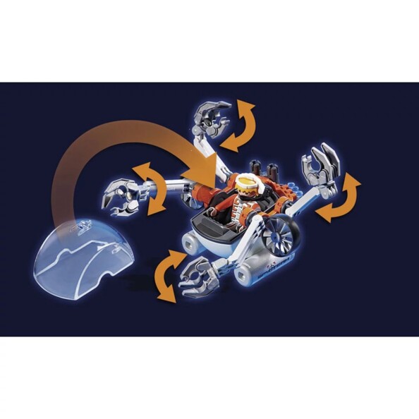 Robot sous-marin Spy Team Playmobil avec agent secret à bord