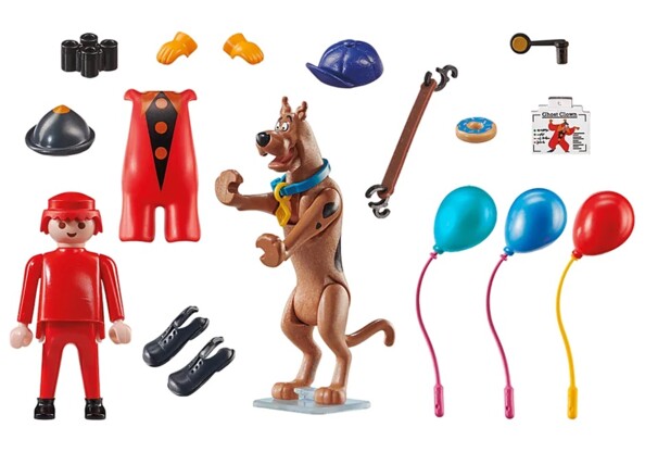 Contenu complet de playmobil 70710 Scooby doo et le clown