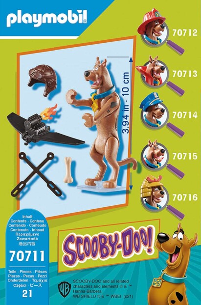 Contenu de la boîte Playmobil 70711 Scooby-doo pilote