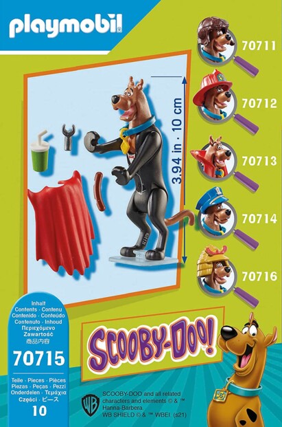 Vue arrière packaging playmobil scooby-doo en vampire