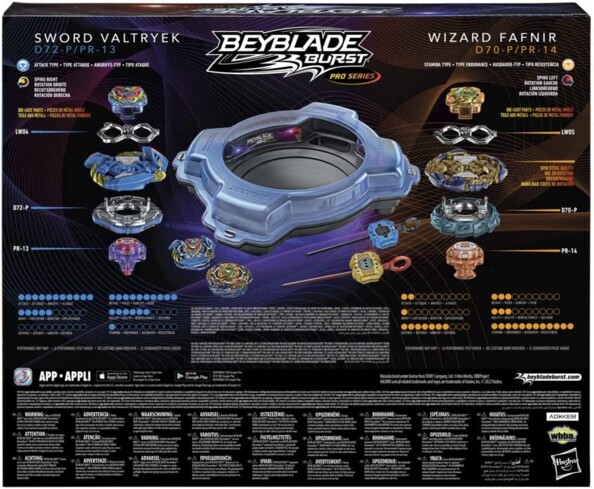 Set de combat avec arène Beystadium, 2 toupies et 2 lanceurs