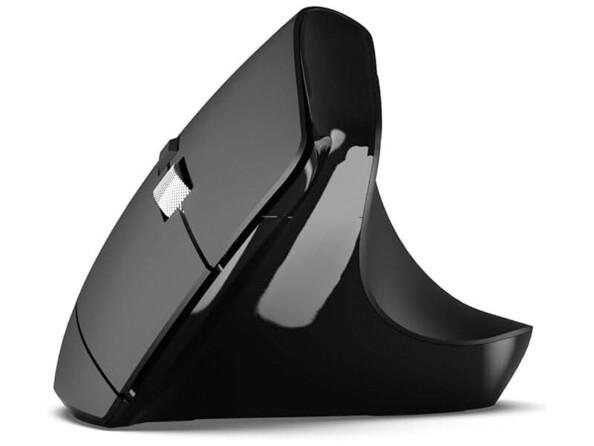 Souris verticale sans fil à pile AA pour droitier coloris noir ML313139 Mobility Lab