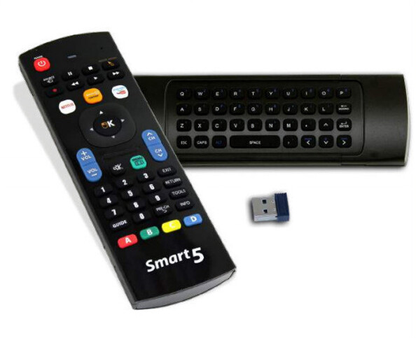Télécommande avec clavier sans fil complet avec dongle inclus 