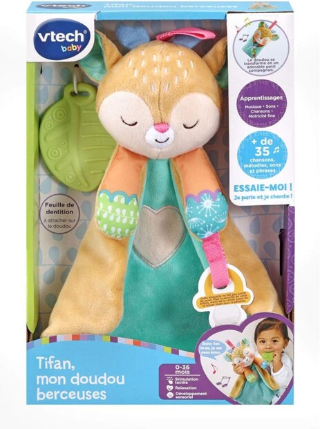 Doudou peluche berceuses Tifan le petit faon