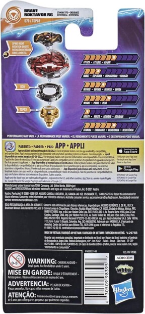 Toupie de combat Beyblade avec pointe de performance TSP03 et disque forgé D70