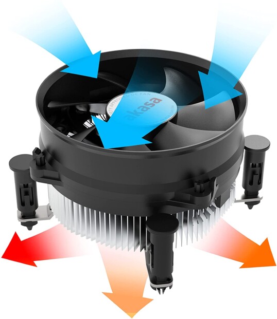 Akasa AK-CC6603EP01 Low Profile CPU-Kühler - Sockel LGA 1700