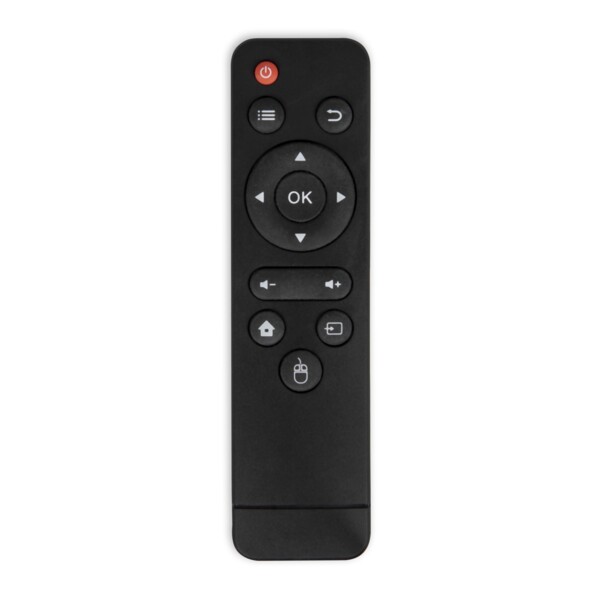 Télécommande infrarouge noire alimentée par piles pour contrôle du vidéoprojecteur à distance