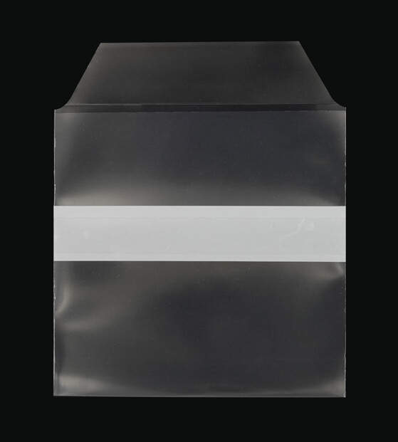 Enveloppe autocollante pour CD/DVD coloris transparent avec rabat