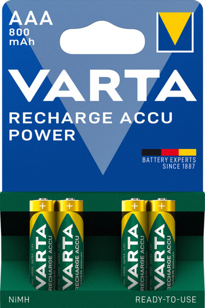4 accumulateurs AAA spécial DECT de la marque Varta