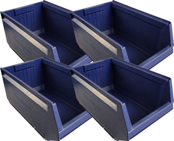 Pack de 4 bacs de rangement à bec ArcaSystems 9072 de la marque Schoeller Allibert