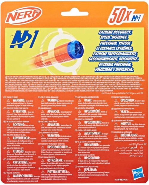 50 fléchettes Nerf Compatible avec tous les blasters Nerf de la série N