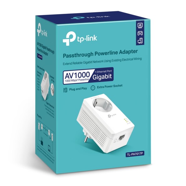 Adaptateur courant porteur en ligne AV1000 avec câble Ethernet et mode d’emploi en français