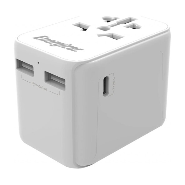 Adaptateur secteur UE/UK/US/AU 10 W avec 3 ports USB de la marque Energizer