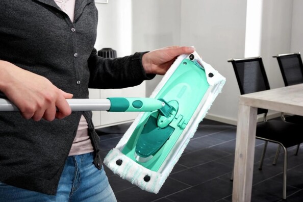 Balai Leifheit avec housse de nettoyage amovible