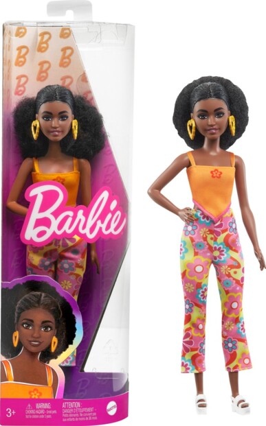 Barbie Fashionistas, cheveux noirs bouclés et vêtements colorés