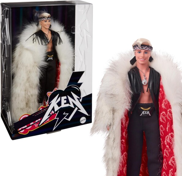 Barbie poupée articulée KEN en tenue rocker rebelle