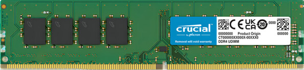 Barrette de mémoire RAM UDIMM 4 Go / 2666 MHz de la marque Crucial