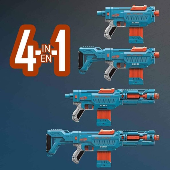 blaster évolutif 4 en 1 Nerf Echo CS10