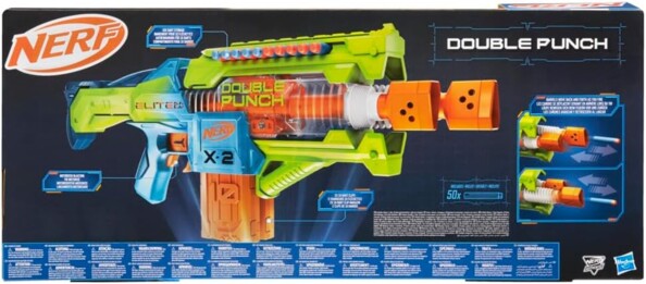 Blaster NERF motorisé Double Punch de la gamme Elite 2.0