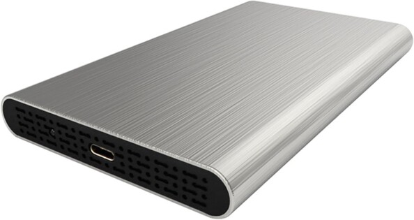 Boîtier externe 2,5" pour disque dur en aluminium coloris gris de la marque Heden