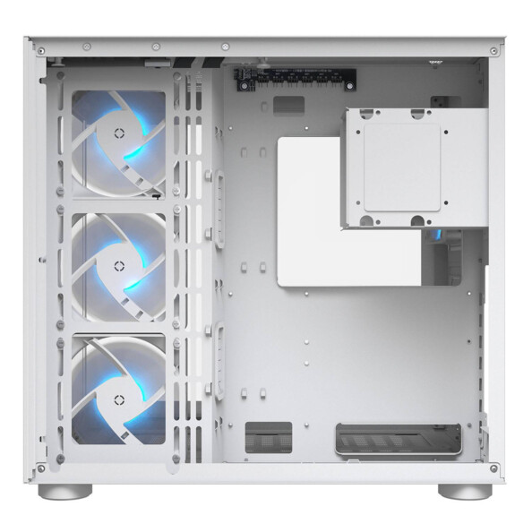 Boîtier PC Dual Chamber FV150 RGB avec 4 ventilateurs ARGB et verre trempé