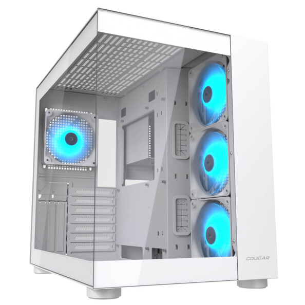Boîtier PC Dual Chamber FV150 RGB avec 4 ventilateurs ARGB et verre trempé