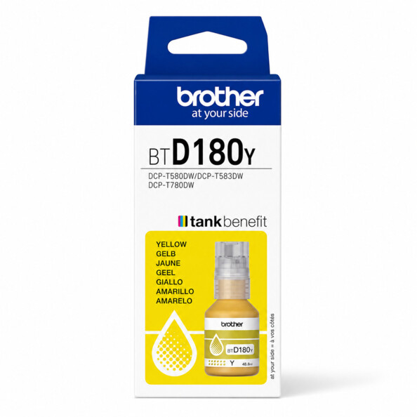 Bouteille d'encre originale Brother BTD180Y - Jaune