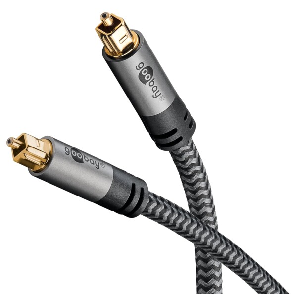 Câble audio optique TOSLINK 1 m de la marque Goobay