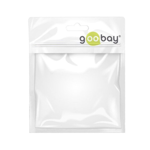 Sachet plastique transparent Goobay avec trou de suspension