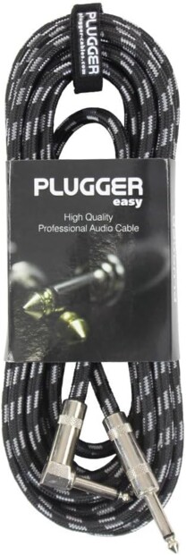 Câble audio Plugger easy jack 6,35 mm dans son emballage avec étiquette noire