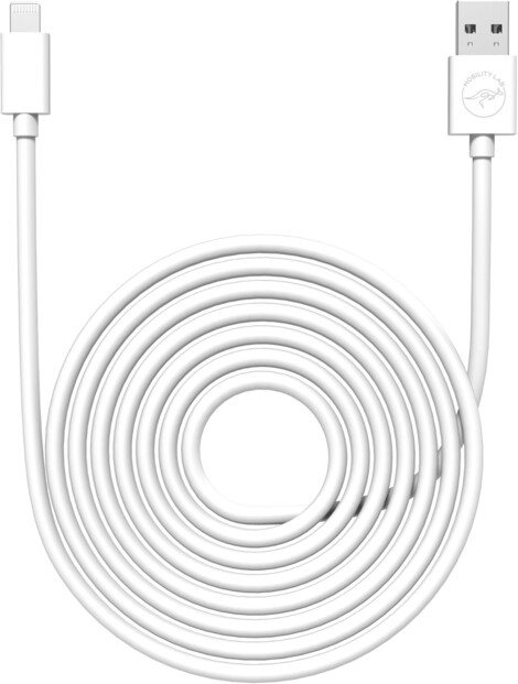 Câble Lightning vers USB-A 2 m coloris blanc de la marque Mobility Lab