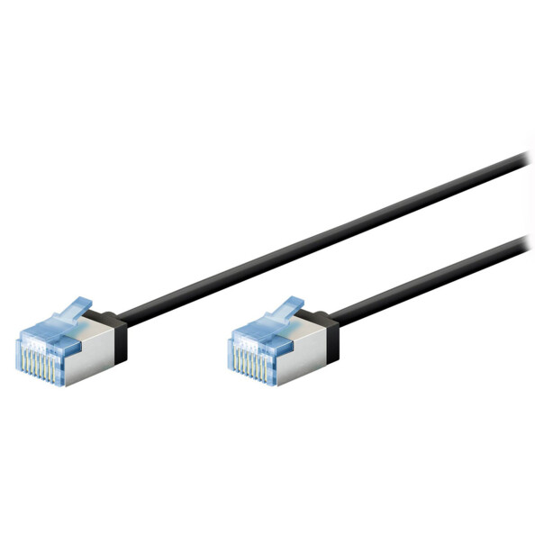 Câble réseau RJ45 cat. 6A U/FTP coloris noir  3 m de la marque Goobay