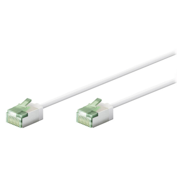 Câble réseau RJ45 cat. 8.1 U/FTP coloris blanc 1 m de la marque Goobay
