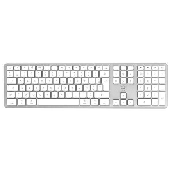 Clavier sans fil KMP2000W multi-connexions ultra fin avec pavé numérique