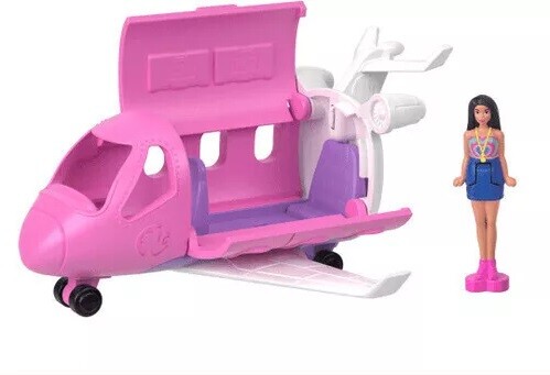 Mini poupée barbie et son jet privé