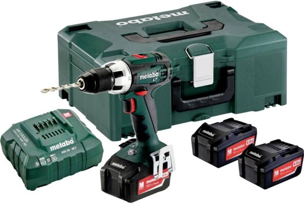 Coffret perceuse visseuse sans fil Metabo BS 18 LT avec batteries et chargeur