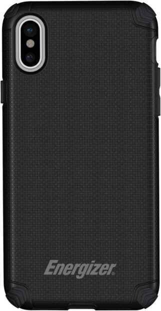 Mise en situation d'un iPhone équipé de la housse de protection antichocs jusqu'à 2 m Energizer