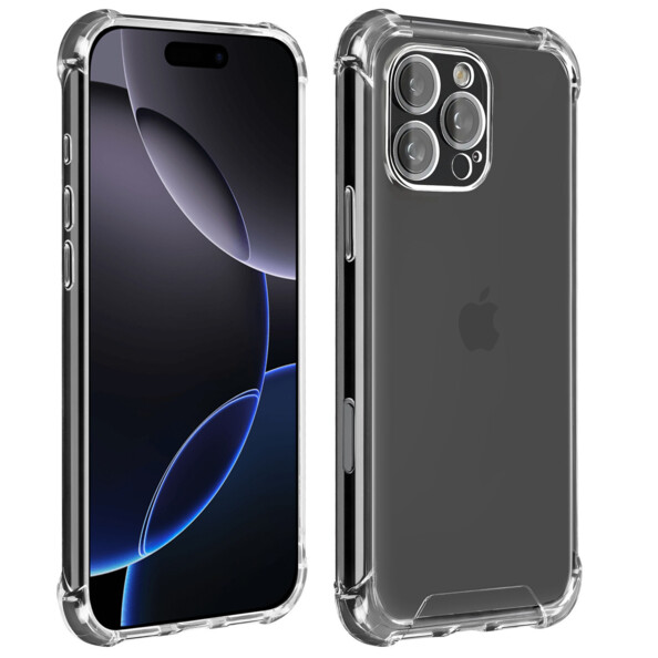 Coque de protection antichoc transparente pour iPhone 16 Pro Max de la marque Akashi